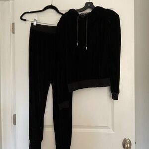 Generation Love black velour track suit, size S